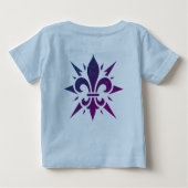 "Stylized Fleur-de-lis" Baby T-shirt (Rückseite)