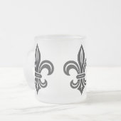 "Stylized Fleur-de-lis" Mug Mattglastasse (Vorderseite Links)