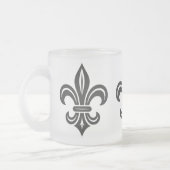 "Stylized Fleur-de-lis" Mug Mattglastasse (Links)