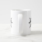 "Stylized Fleur-de-lis" Specialty Mug Jumbo-Tasse (Rückseite)