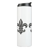 "Stylized Fleur-de-lis" Thermal Tumbler Thermosbecher (Nach links gedreht)