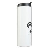 "Stylized Fleur-de-lis" Thermal Tumbler Thermosbecher (Nach links gedreht)