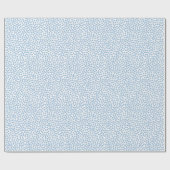 Stylized Forget-Me-Not Flowers on White Geschenkpapier (Flach)