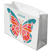 Stylized große Geschenktasche des Geschenktüte (Rückseite Schrägansicht)