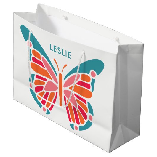 Stylized große Geschenktasche des Geschenktüte (Vorderseite Schrägansicht)