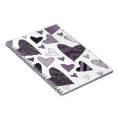 Stylized Hearts Notizblock (Rechte Seite)
