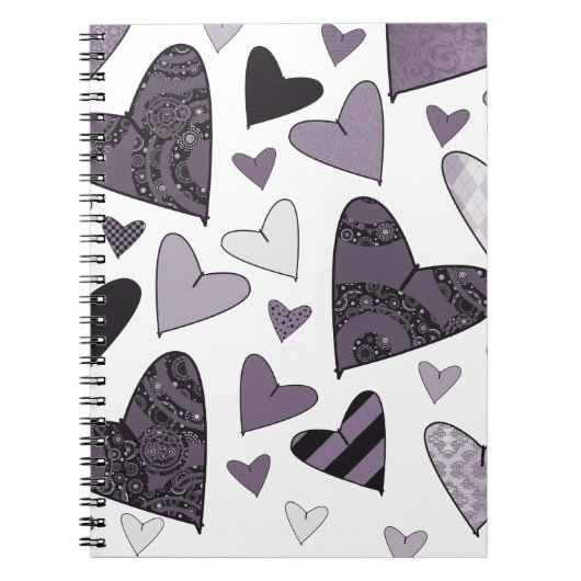 Stylized Hearts Notizblock (Vorderseite)