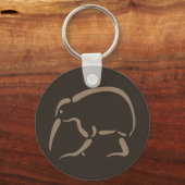 Stylized Kiwi Schlüsselanhänger (Vorderseite)