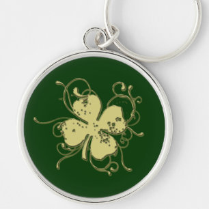 Stylized Kleeblatt Schlüsselanhänger