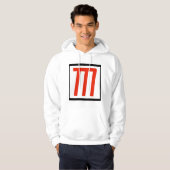 Stylized M – Unique Initial Design Hoodie (Vorne ganz)
