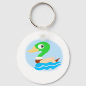 Stylized Mallard Duck Schlüsselanhänger (Vorderseite)