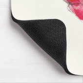 Stylized malte Watercolormohnblumen-Blume Mousepad (Ecke)