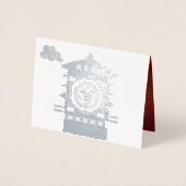 Stylized Palanquin Chinesisch Rat Jahr 2020 Luxus  Folienkarte (Vorderseite)