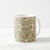 Stylized pink bell-shaped floral pattern kaffeetasse (VorderseiteRechts)