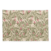 Stylized pink bell-shaped floral pattern kissenbezug (Rückseite-Rechts)