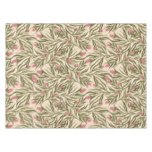 Stylized pink bell-shaped floral pattern tischdecke (Vorderseite (Horizontal))