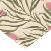 Stylized pink bell-shaped floral pattern tischdecke (Schrägansicht)