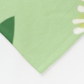 Stylized Plant Pattern – Harmony in Green Fleecedecke (Ecke)