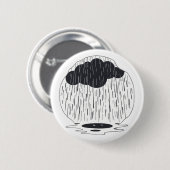 Stylized Rain Cloud with Falling Rain and Puddle Button (Vorne & Hinten)