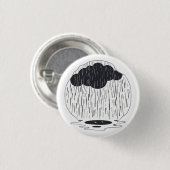Stylized Rain Cloud with Falling Rain and Puddle Button (Vorne & Hinten)