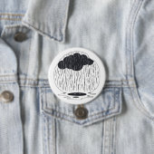 Stylized Rain Cloud with Falling Rain and Puddle Button (Beispiel)