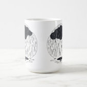 Stylized Rain Cloud with Falling Rain and Puddle Kaffeetasse (Mittel)
