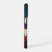 Stylized Retro Moon Design iPhone 16 Hülle (Rechte Seite)