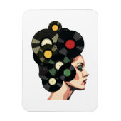 Stylized Retro Vinyl Record Poster Art Magnet (Vertikal)