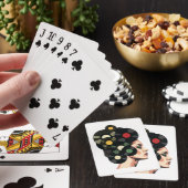 Stylized Retro Vinyl Record Poster Art Spielkarten (In Situ)