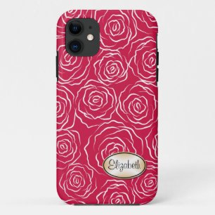 Stylized Rosen-Garten-Muster iPhone 5 Fall Case-Mate iPhone Hülle