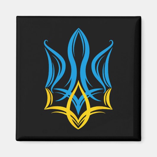 Stylized Ukrainian Coat Of Arms Magnet (Vorne)