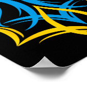 Stylized Ukrainian Coat Of Arms  Poster (Ecke)