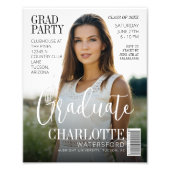 Styllish Magazine Cover Graduate Keepake Foto (Vorne)
