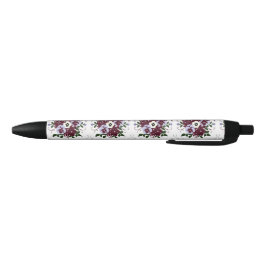 Stylo Élégance Botanique Bouquet Fleurs Violettes Kugelschreiber