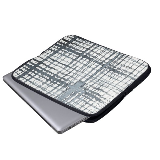 Stylus - Karo-Muster Laptopschutzhülle (Vorne Knopf)