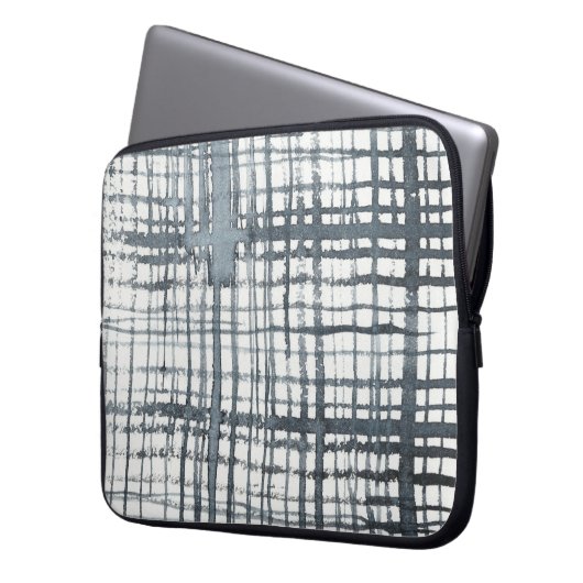 Stylus - Karo-Muster Laptopschutzhülle (Vorderseite Links)