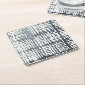 Stylus - Karo-Muster Rechteckiger Pappuntersetzer (angewinkelt)