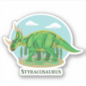 Styracosaurus Aufkleber (Vorderseite)