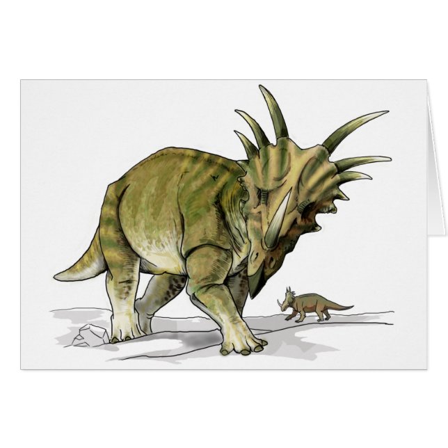Styracosaurus - Cretacous Dinosaurier (Vorderseite (Horizontal))