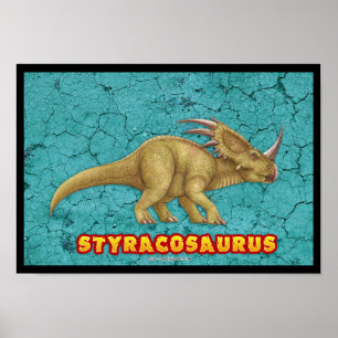 Styracosaurus Deluxe Poster