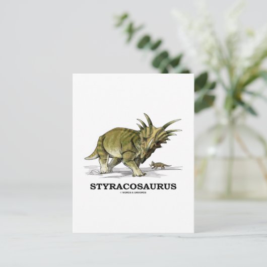 Styracosaurus Postkarte (Stehend Vorderseite)