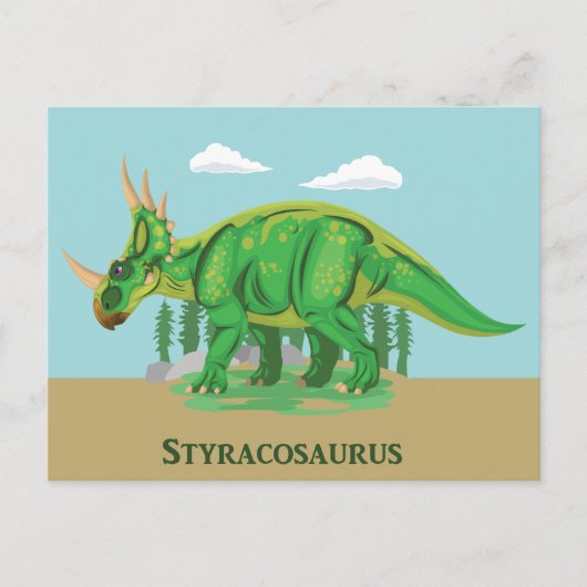 Styracosaurus Postkarte (Vorderseite)