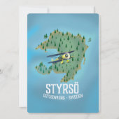 Styrsö, ein Reiseplakat. (Vorderseite)