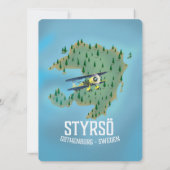 Styrsö, ein Reiseplakat. (Rückseite)
