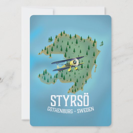 Styrsö, ein Reiseplakat. (Rückseite)