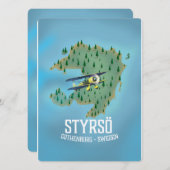 Styrsö, ein Reiseplakat. (Vorne/Hinten)