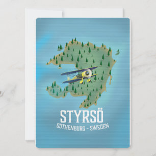 Styrsö, ein Reiseplakat.