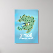 Styrsö, ein Reiseplakat. Leinwanddruck (Vorderseite)
