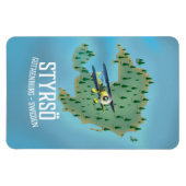 Styrsö, ein Reiseplakat. Magnet (Horizontal)