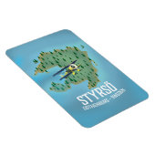Styrsö, ein Reiseplakat. Magnet (Rechte Seite)
